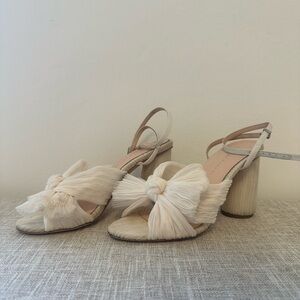 Loeffler Randall Camellia Heel White Pearl